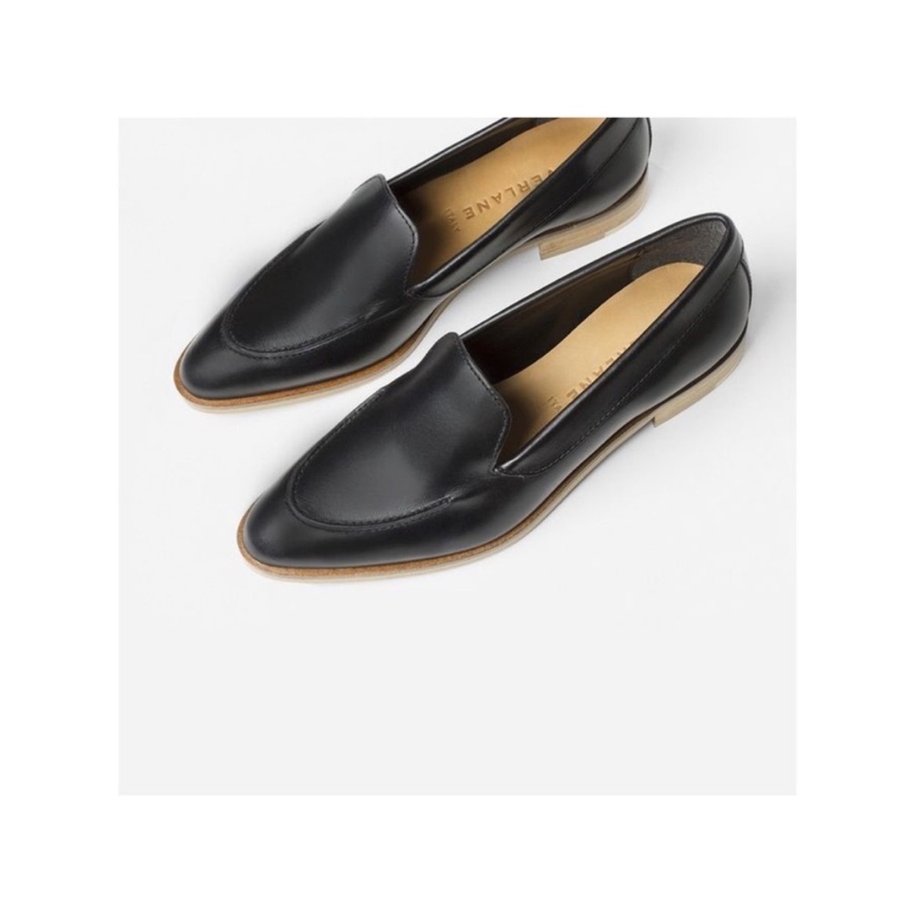 Everlane The Modern Black Leather Loafers Sz 5.5